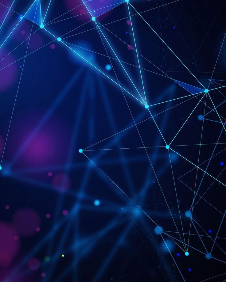 Abstract network of connected nodes
